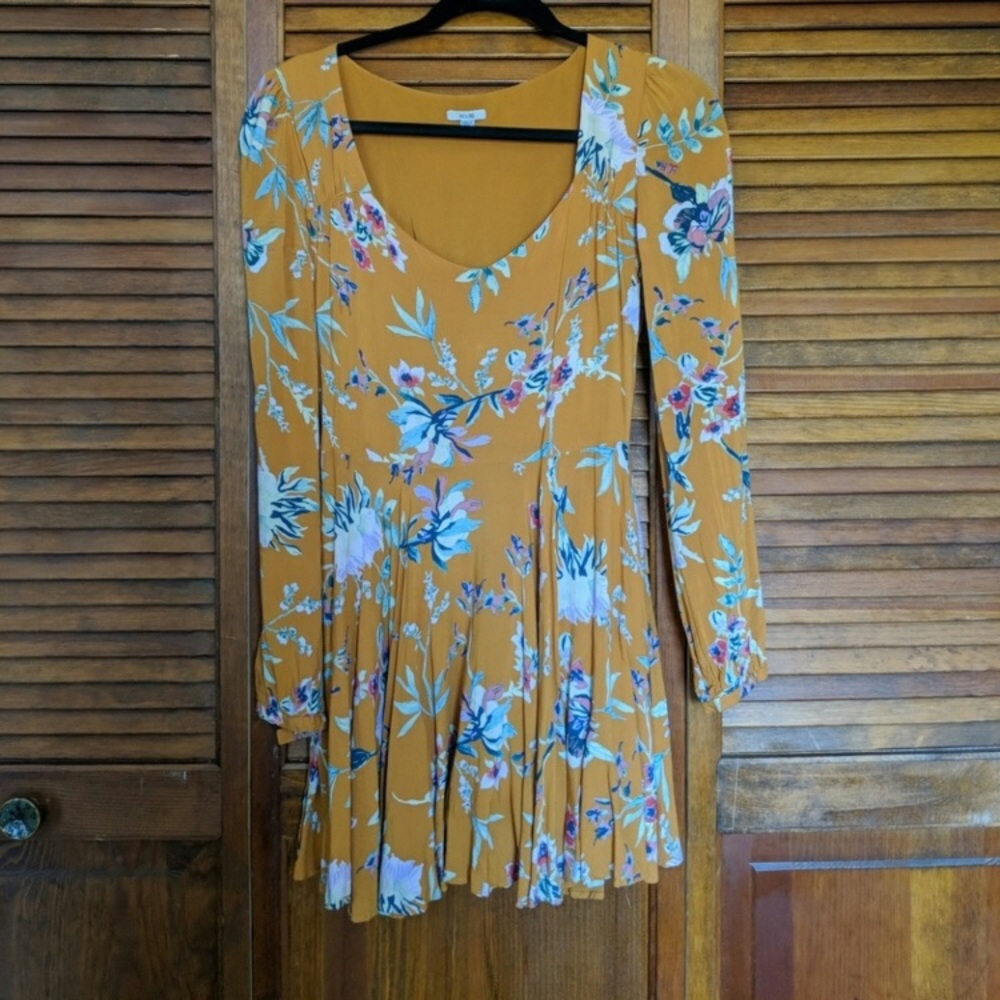 Urban Outfitters Mustard Colored Minidress